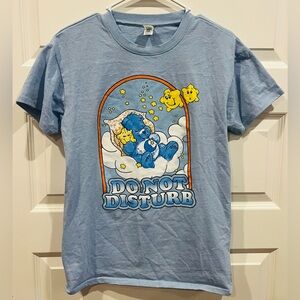 Women’s Care Bear Bedtime Bear “Do Not Disturb” Blue Graphic T-Shirt Size M